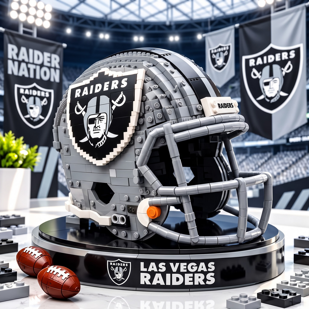 LV X Premium NFL Football Helmet Building Block Set