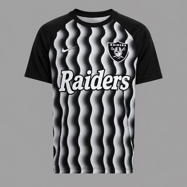 LVR Premium NFL Retro Wavy Pattern Athletic T-Shirt