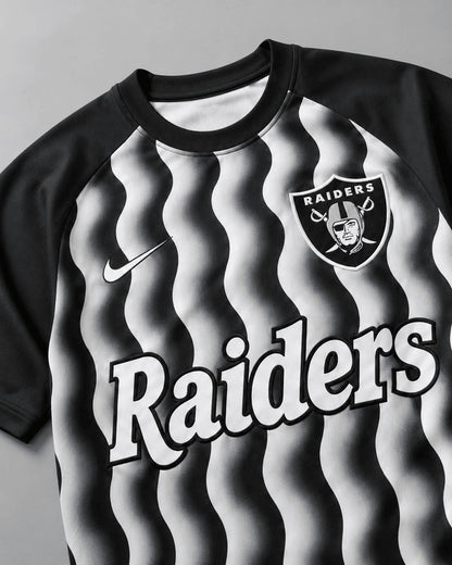 LVR Premium NFL Retro Wavy Pattern Athletic T-Shirt