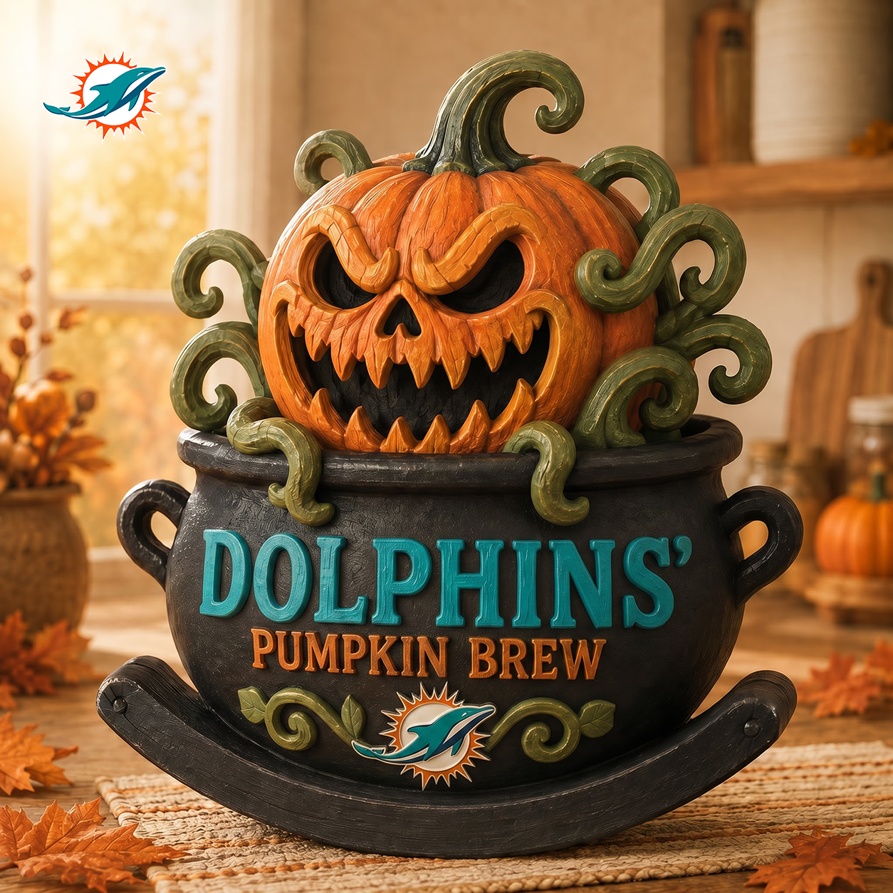 MD Premium Pumpkin Brew Wooden Block Custom Shape 3 Layers