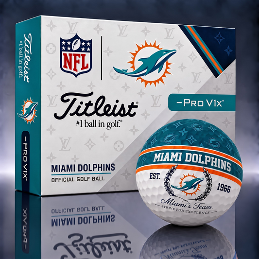MD x NFL Custom LV x Titleist Pro V1 Golf Balls Set