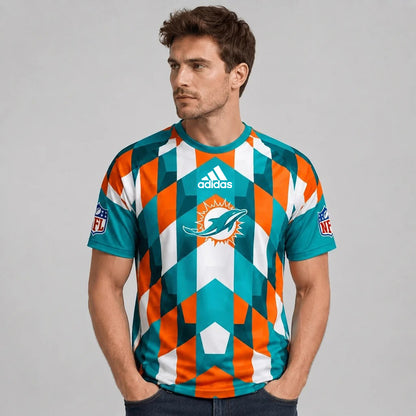 MD x NFL Premium Geometric Fan Performance T-Shirt