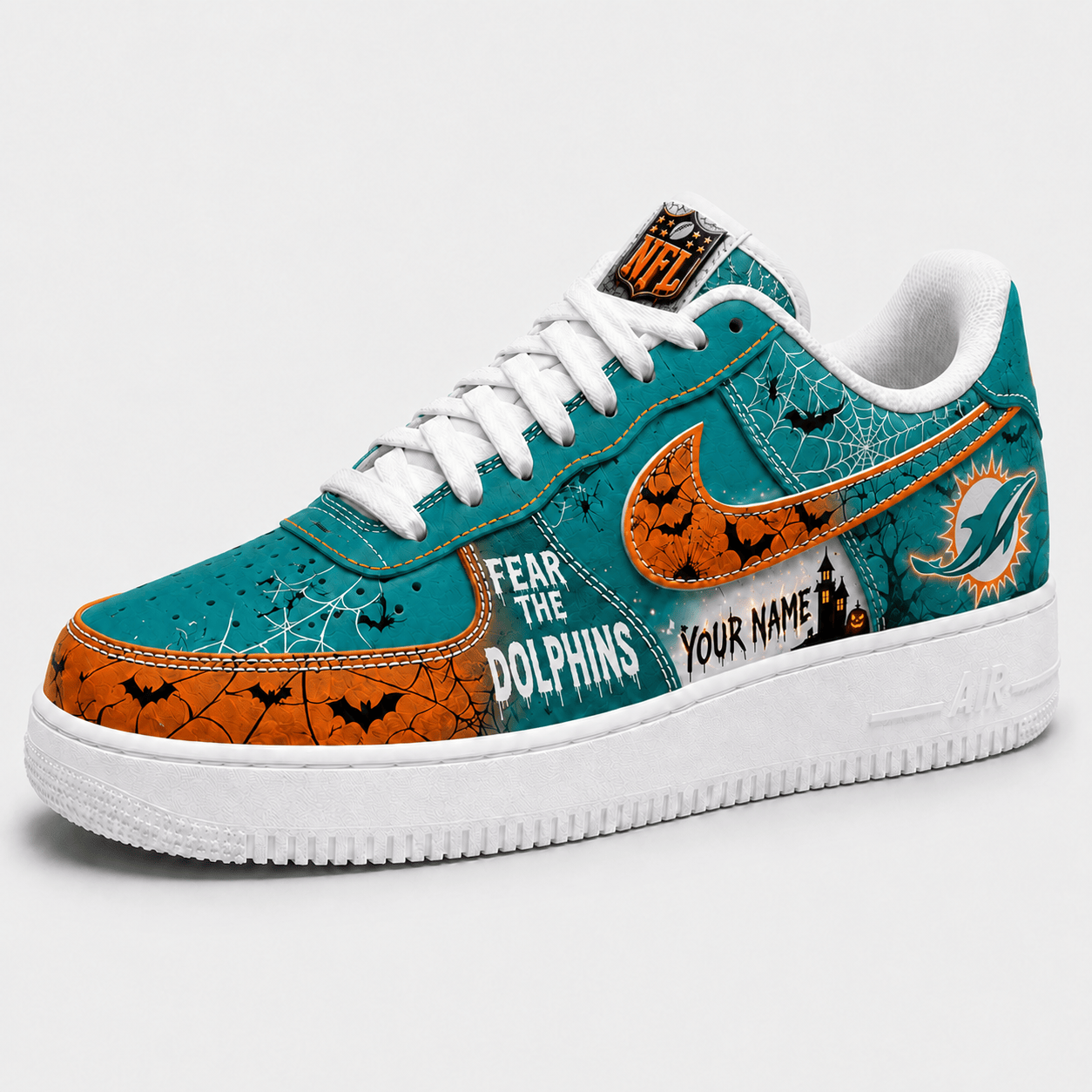 MD x Premium NFL Fear The Team Halloween AF1 Sneakers