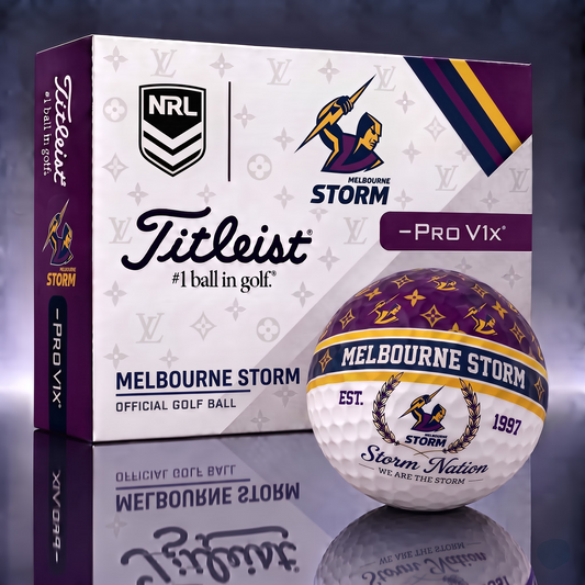 MEL X Custom NRL Football Tradition Golf Ball Set