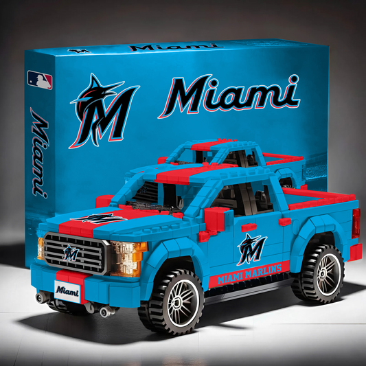 MIA X MLB Pickup Truck Building Block Set