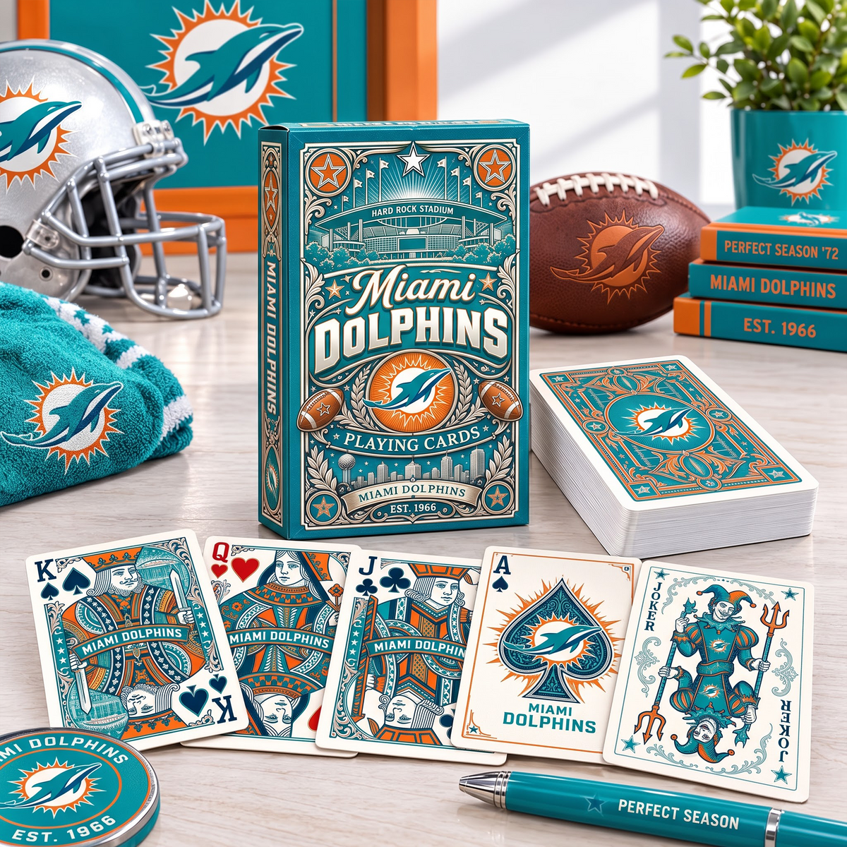 MIA X Premium NFL Playing Card Box Set