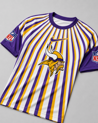 MV Premium NFL Men’s Athletic Vertical Stripe T-Shirt
