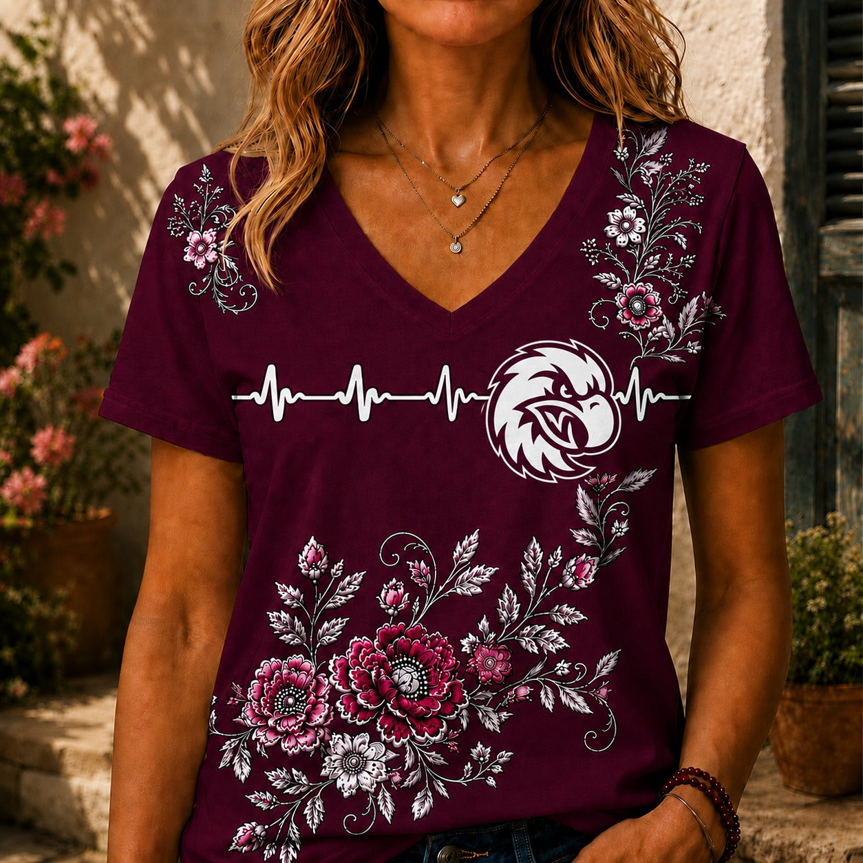MWSE x NRL Luxury Women V-Neck Shirt