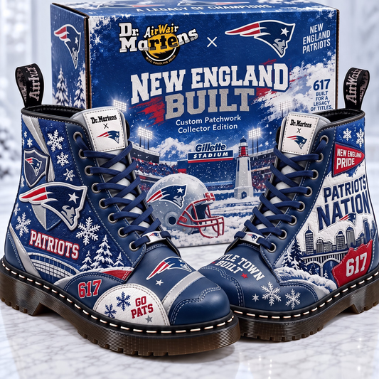 NE X Premium NFL Leather Lace-Up Boots