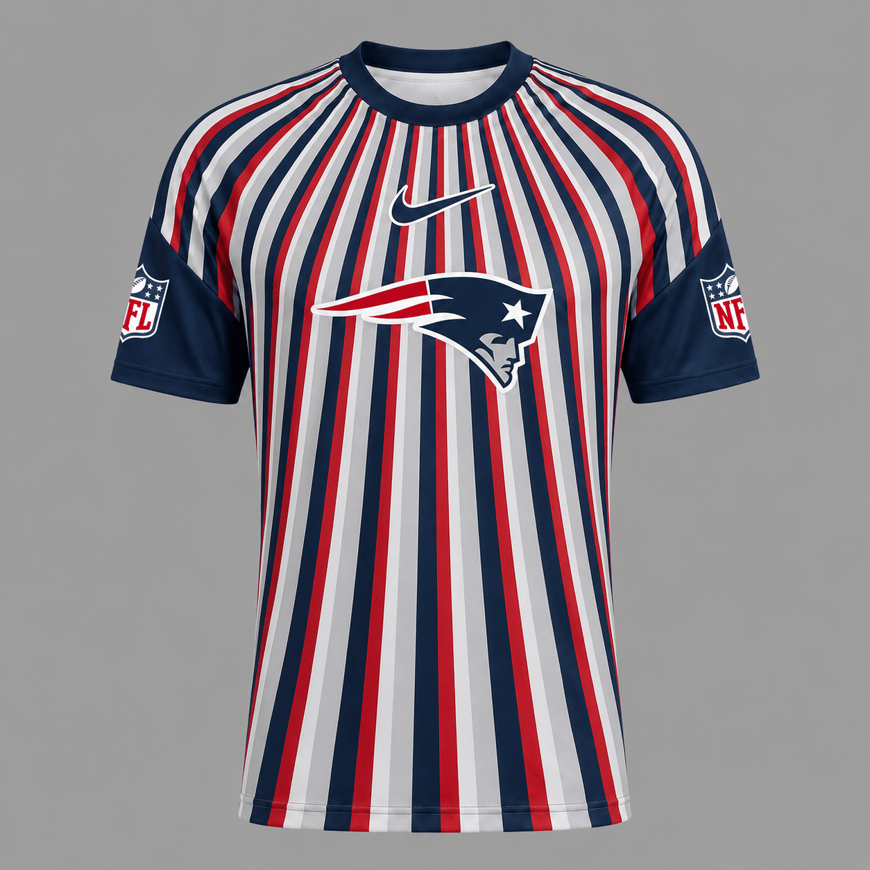 NEP Premium NFL Men’s Athletic Vertical Stripe T-Shirt