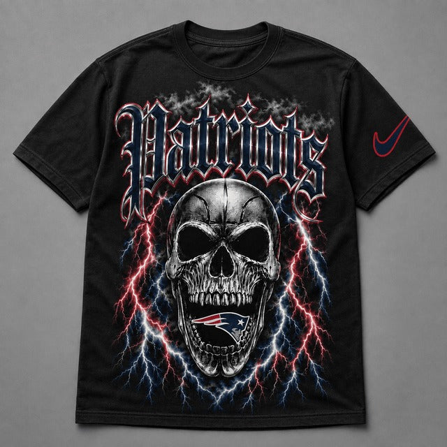 NEP Premium NFL Premium Skull Lightning Graphic T-Shirt