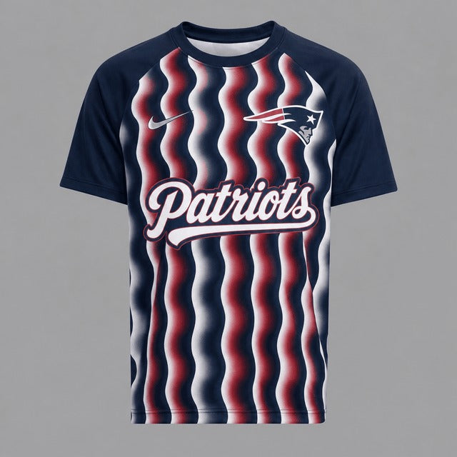 NEP Premium NFL Retro Wavy Pattern Athletic T-Shirt