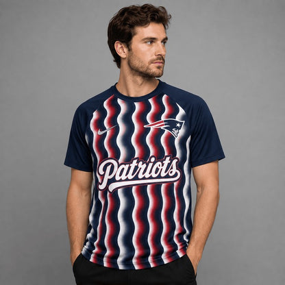 NEP Premium NFL Retro Wavy Pattern Athletic T-Shirt