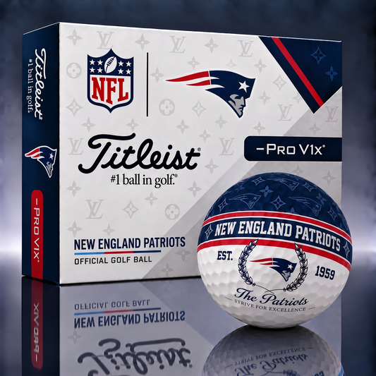 NEP x NFL Custom LV x Titleist Pro V1 Golf Balls Set