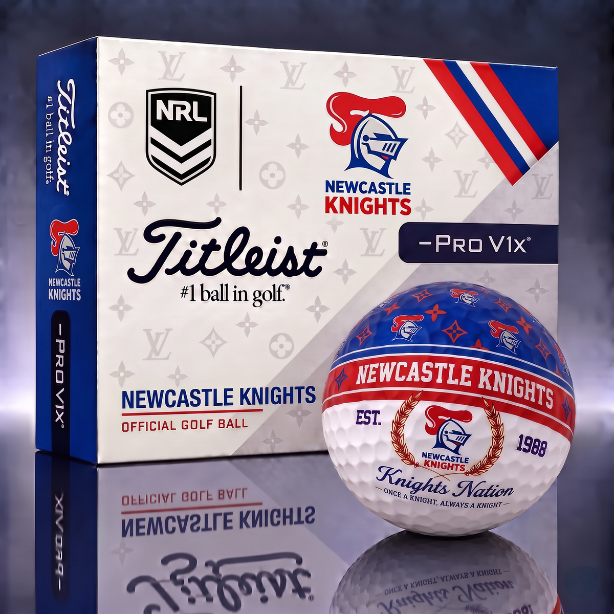 NEW X Custom NRL Football Tradition Golf Ball Set
