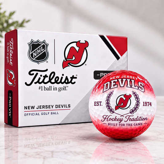 NJD X Custom NHL Football Tradition Golf Ball Set