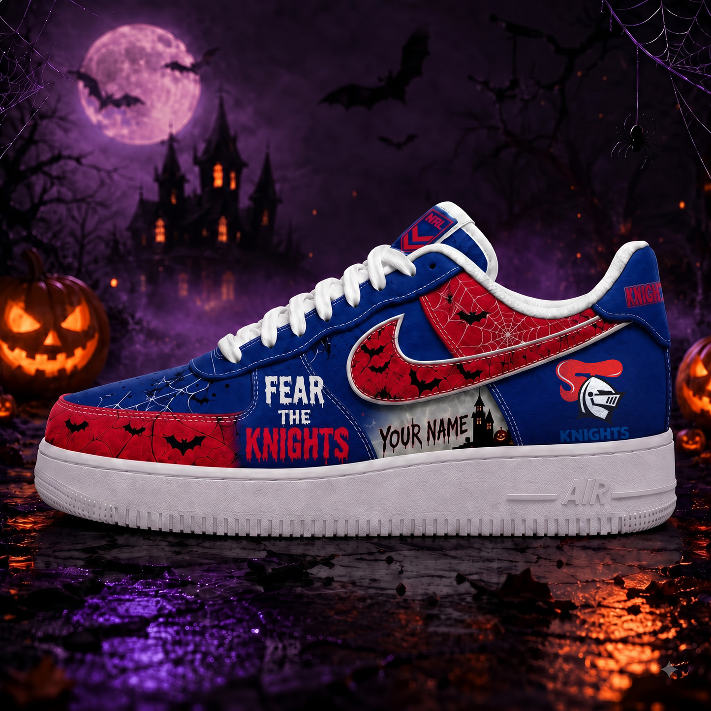 NK Premium NRL Fear The Team Halloween AF1 Sneakers