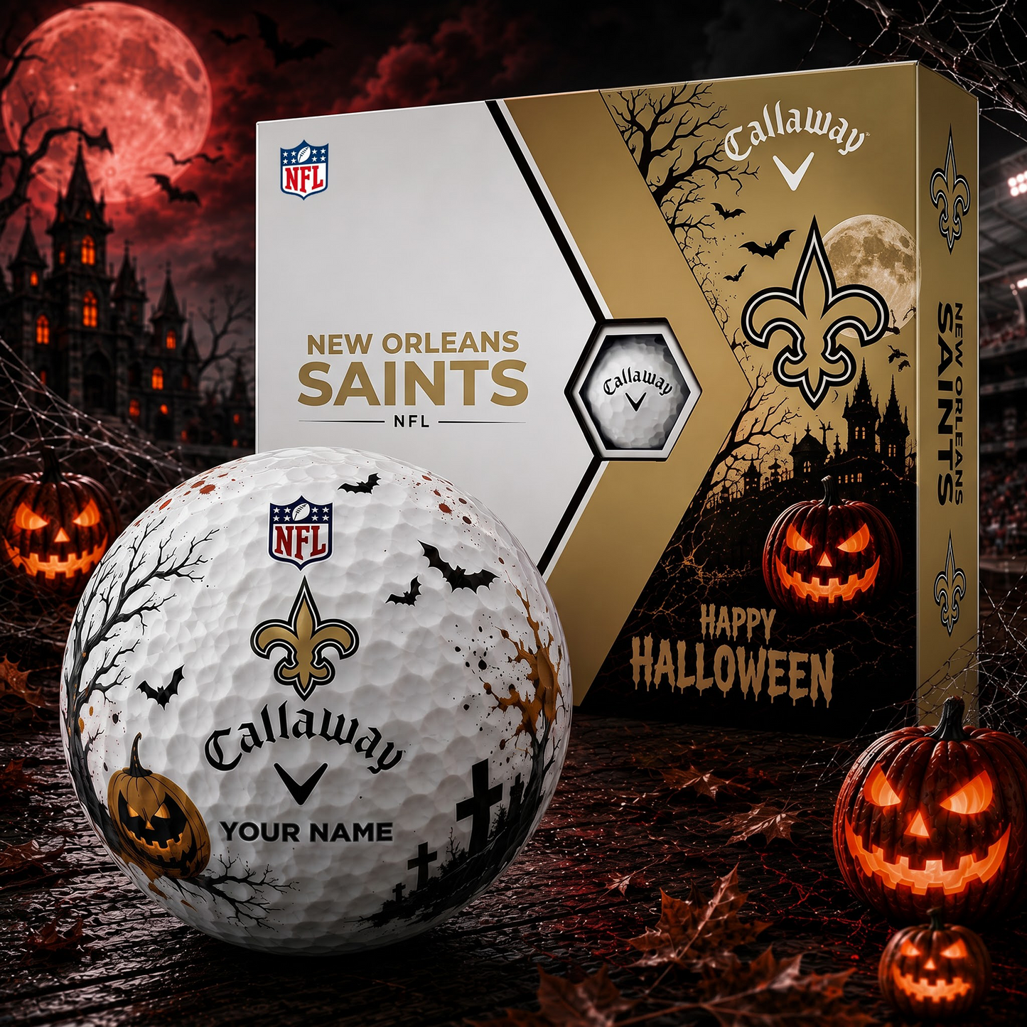 NO X Premium NFL Halloween Golf Ball Limited Edition