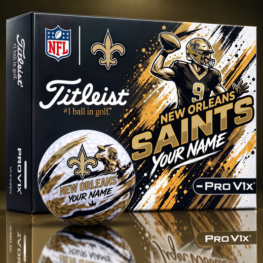 NOS x Personalized NFL Titleist Pro V1x NFL Golf Balls