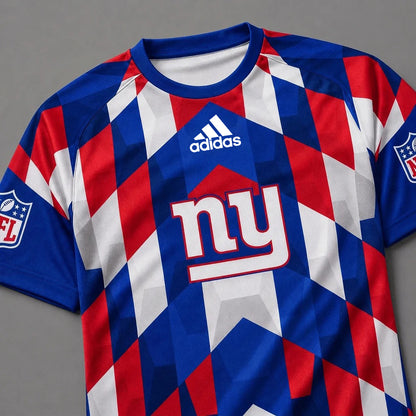 NYG x NFL Premium Geometric Fan Performance T-Shirt