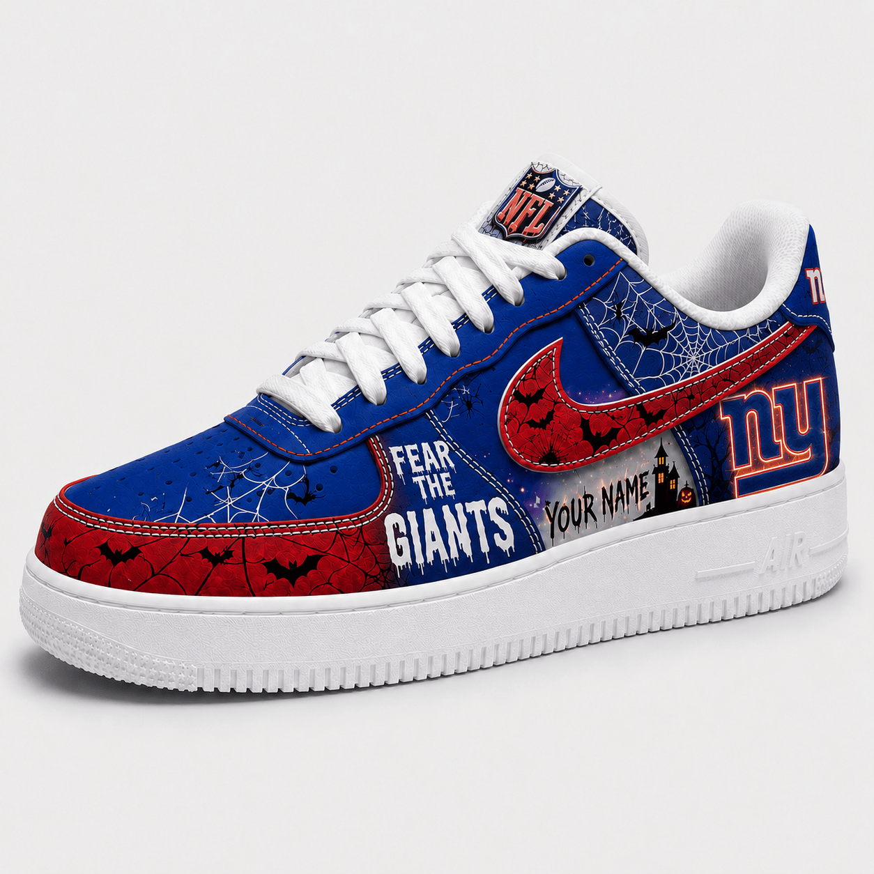 NYG x Premium NFL Fear The Team Halloween AF1 Sneakers