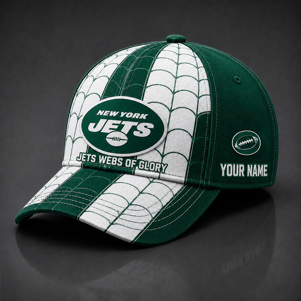 NYJ NFL x Spider Premium Classic Cap Limited Edition Gift for Football Fans