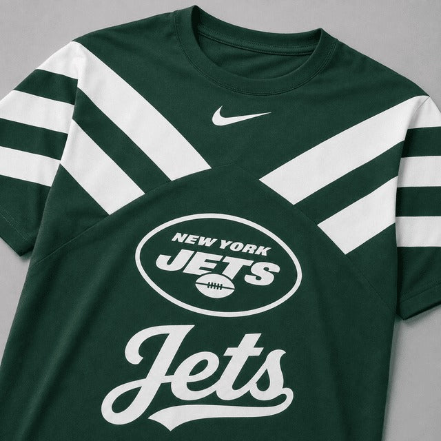NYJ Premium NFL Men's Casual Performance T-Shirt