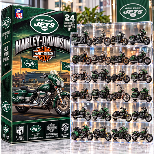 NYJ X NFL 24-Day Countdown Blink Box Cruiser Motorcycles Set