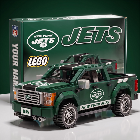 NYJ x NFL IN-HOUSE CRAFTED PICKUP TRUCK BUILDING BLOCK SET