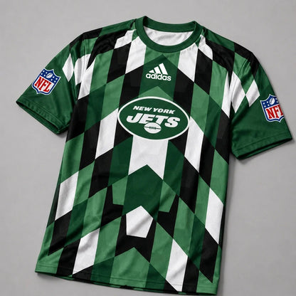 NYJ x NFL Premium Geometric Fan Performance T-Shirt