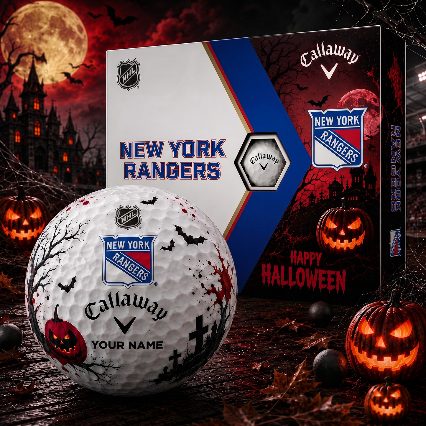 NYR X Premium NHL Halloween Golf Ball Limited Edition