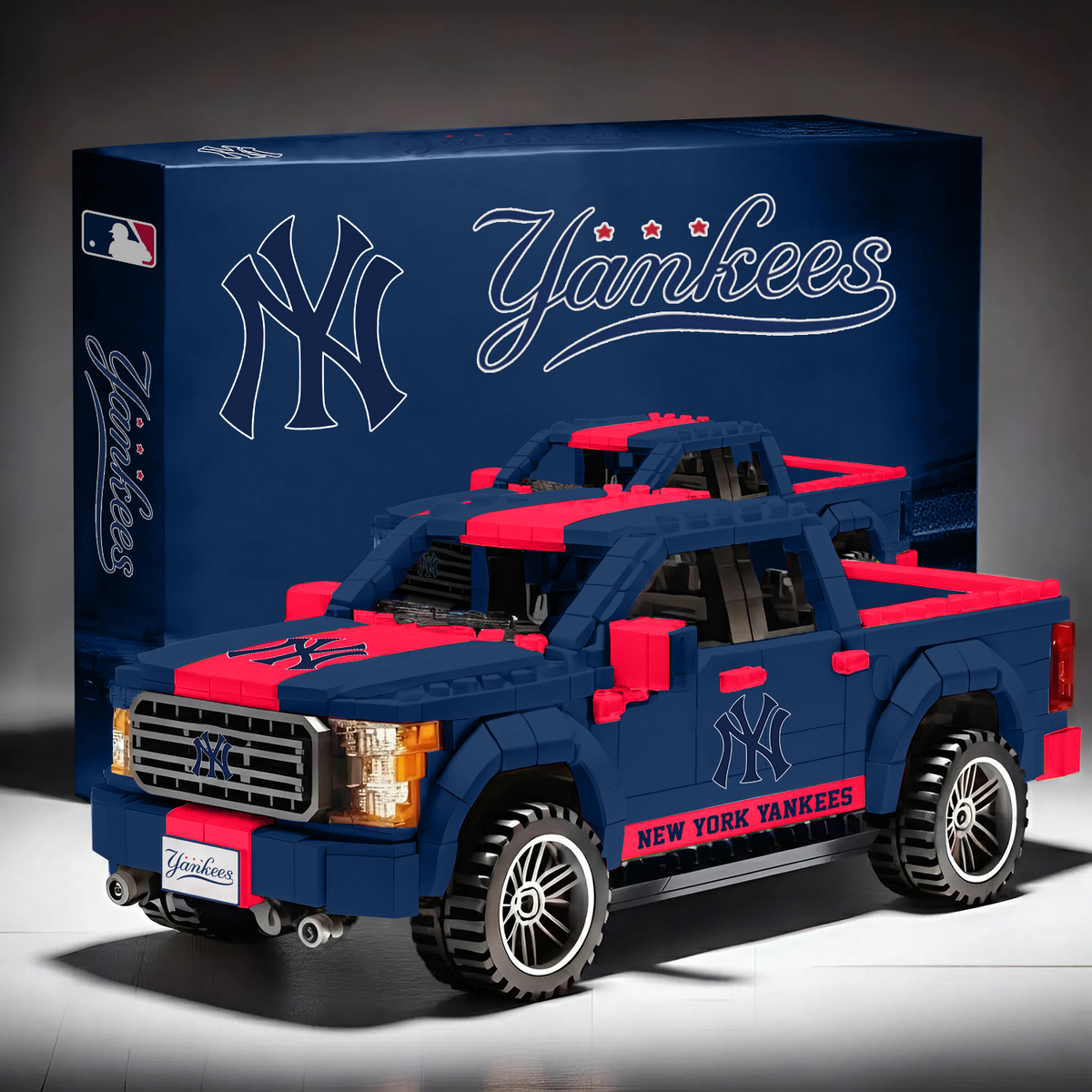 NYY X MLB Pickup Truck Building Block Set