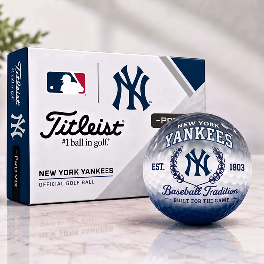 NYY x Custom MLB Football Tradition Golf Ball Set