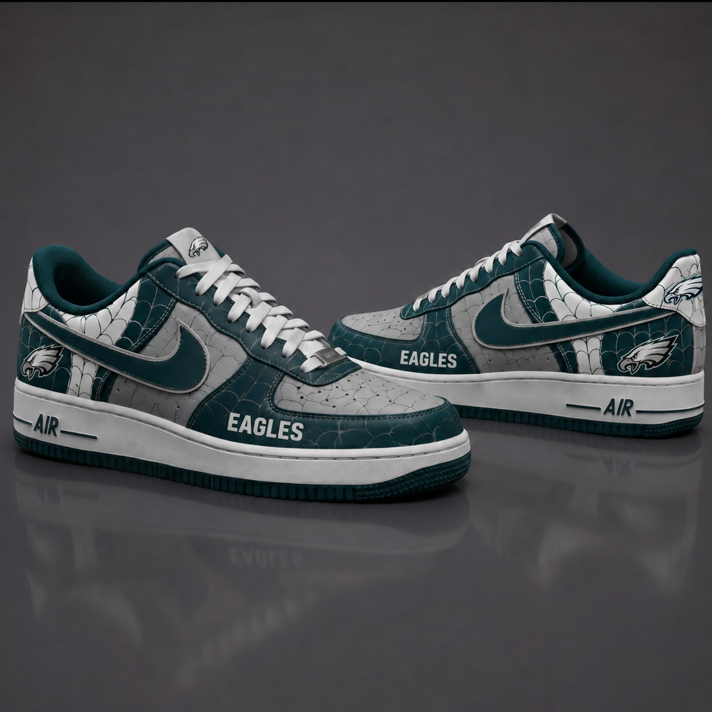 PE NFL x Spider Premium AF1 Sneakers Limited Edition Gift for Football Fans