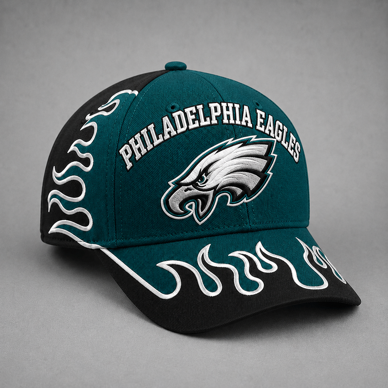PE Premium NFL Flame Curved Brim Baseball Cap