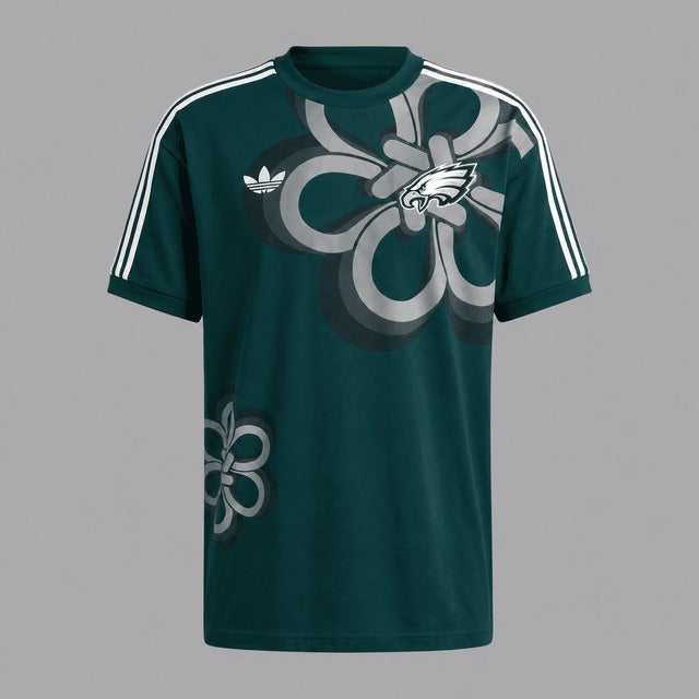 PE x NFL Retro Floral Graphic Tee T-Shirt