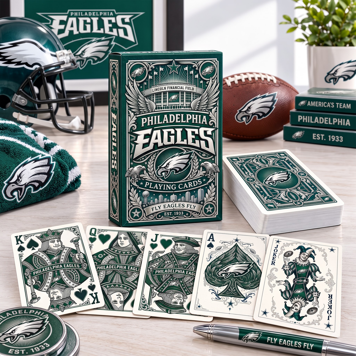 PHI X Premium NFL Playing Card Box Set