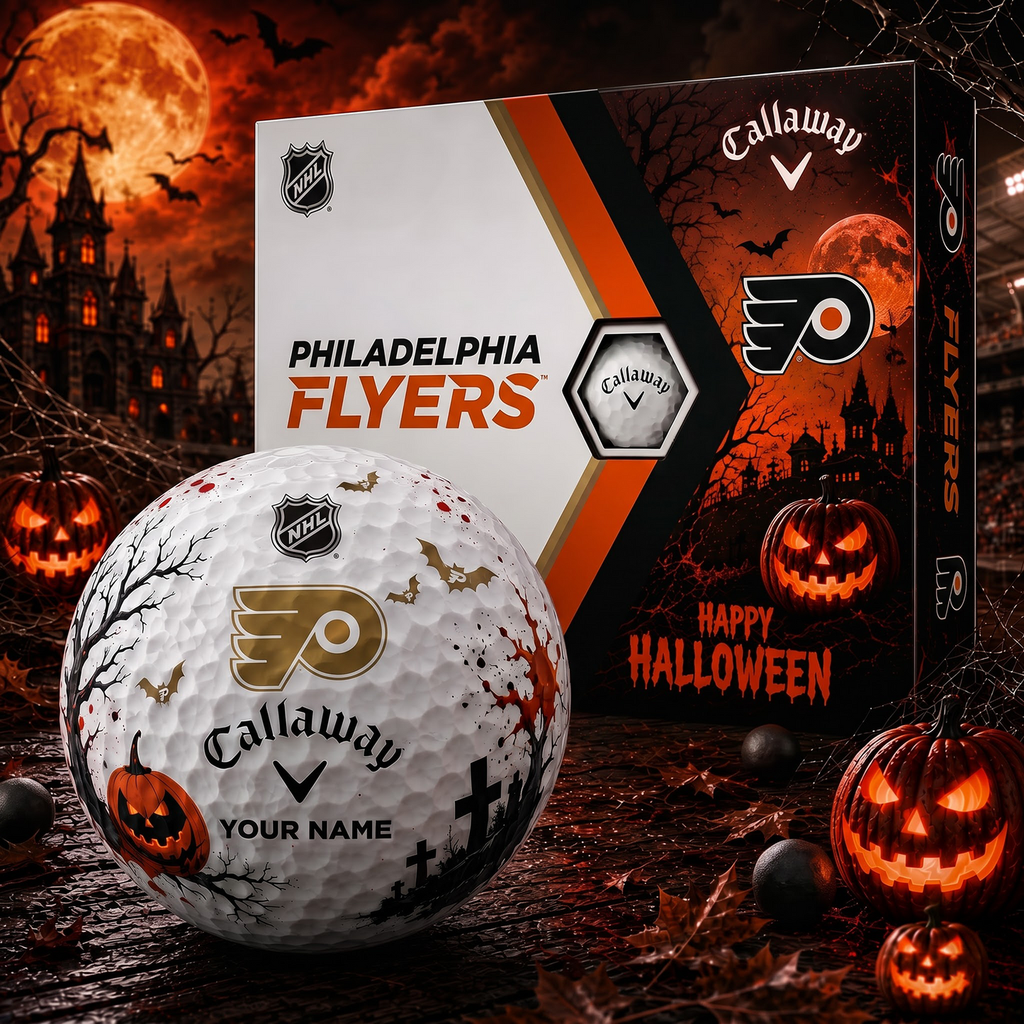 PHI X Premium NHL Halloween Golf Ball Limited Edition