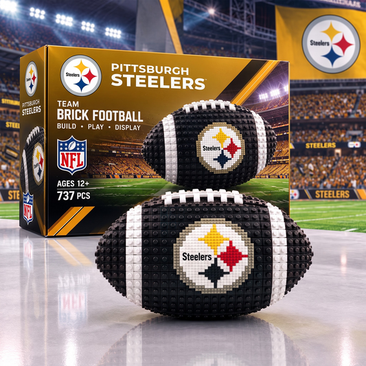 PIT X NFL Team Brick Football Building Set 3D Bricks Collector Model