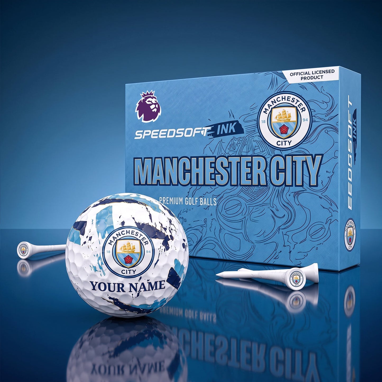 PREMIUM EPL X MC EXCLUSIVE PERSONALIZED GOLF BALL SET LIMITED EDTION