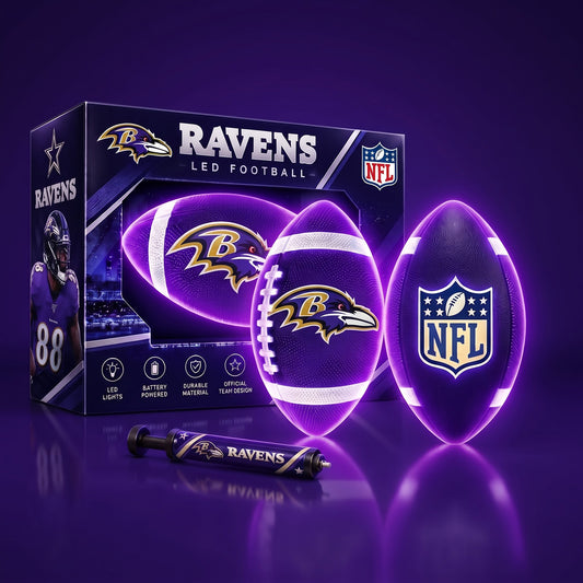 PREMIUM NFL X BAL EXCLUSIVE PERSONLIZED 3D LIGHT-UP LED FOOTBALL GIFT FOR FAN LIMITED EDITION