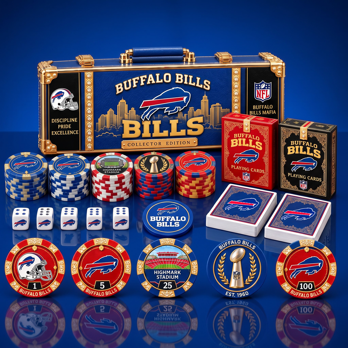 PREMIUM NFL X BB EXCLUSIVE POKER TOURNAMENT SET LIMITED EDITION