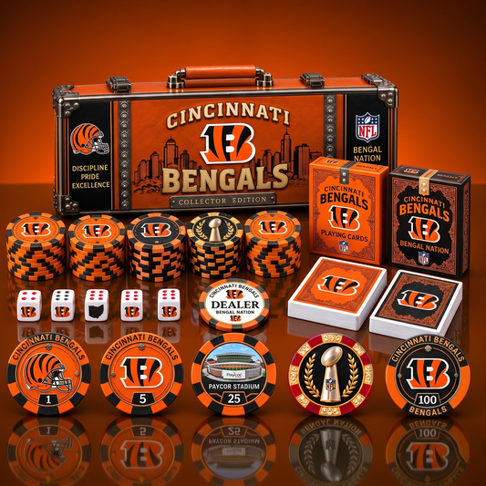 PREMIUM NFL X CIN EXCLUSIVE POKER TOURNAMENT SET LIMITED EDITION