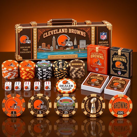 PREMIUM NFL X CLE EXCLUSIVE POKER TOURNAMENT SET LIMITED EDITION