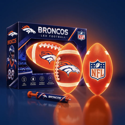PREMIUM NFL X DEN EXCLUSIVE PERSONLIZED 3D LIGHT-UP LED FOOTBALL GIFT FOR FAN LIMITED EDITION