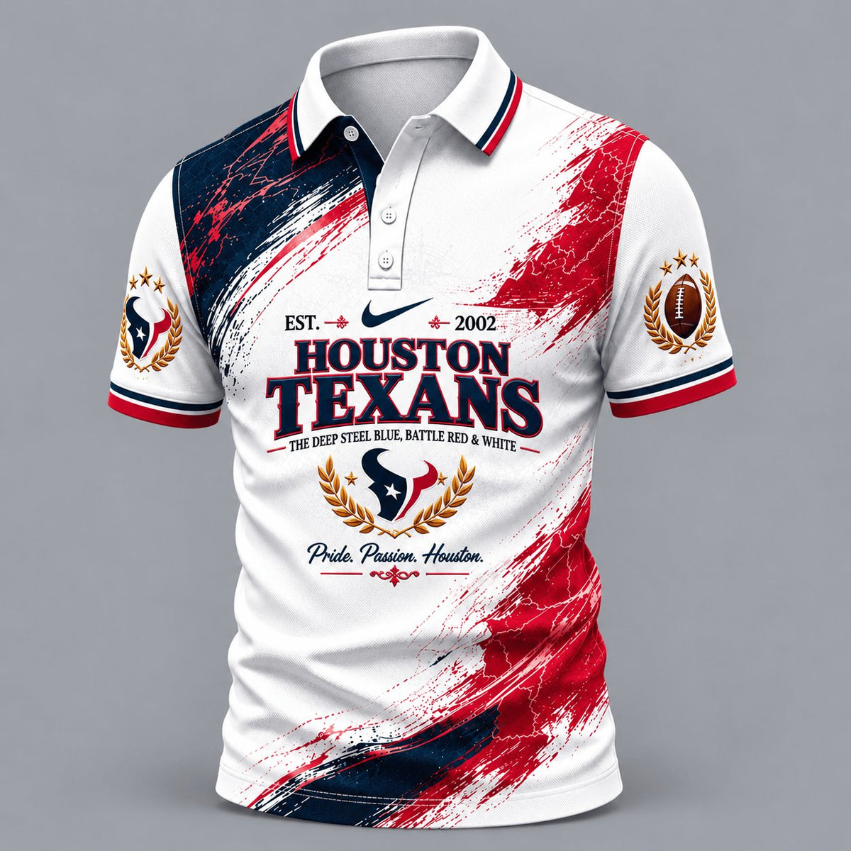 PREMIUM NFL X HOU EXCLUSIVE Classic Fan Polo Limited Edition