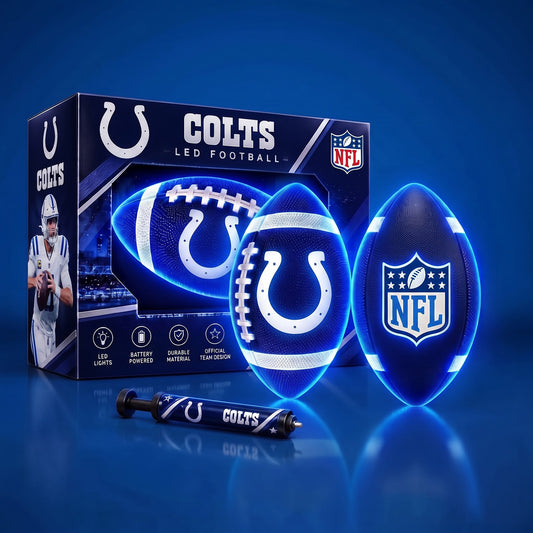 PREMIUM NFL X IND EXCLUSIVE PERSONLIZED 3D LIGHT-UP LED FOOTBALL GIFT FOR FAN LIMITED EDITION