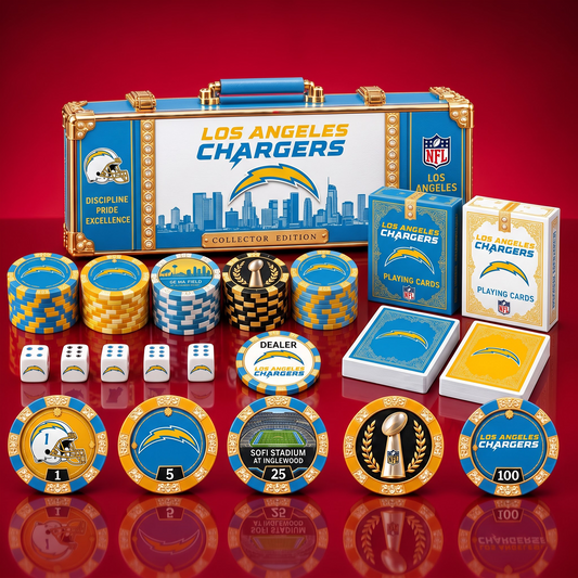PREMIUM NFL X LAC EXCLUSIVE POKER TOURNAMENT SET LIMITED EDITION
