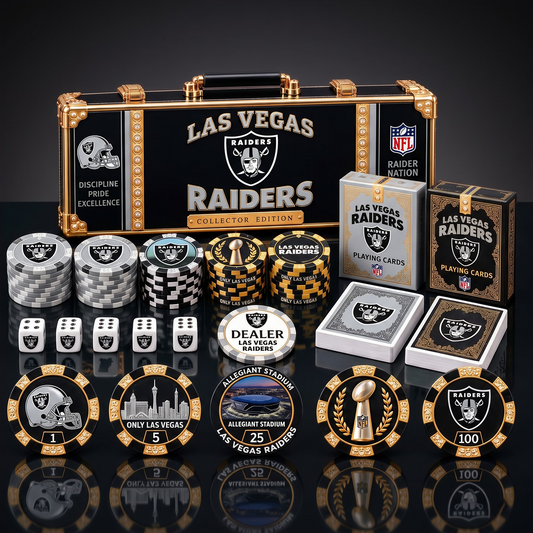 PREMIUM NFL X LVR EXCLUSIVE POKER TOURNAMENT SET LIMITED EDITION