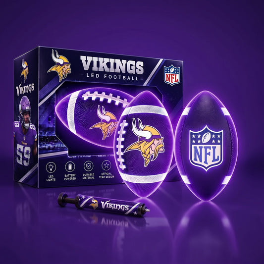 PREMIUM NFL X MIN EXCLUSIVE PERSONLIZED 3D LIGHT-UP LED FOOTBALL GIFT FOR FAN LIMITED EDITION